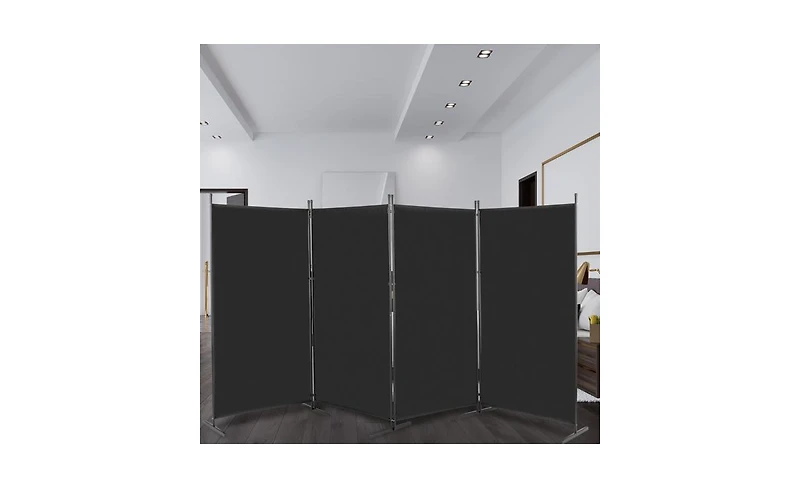 Slickblue Carbon Steel Frame Foldable Screen for Privacy and Versatile Room Partition