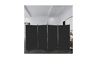 Slickblue Carbon Steel Frame Foldable Screen for Privacy and Versatile Room Partition