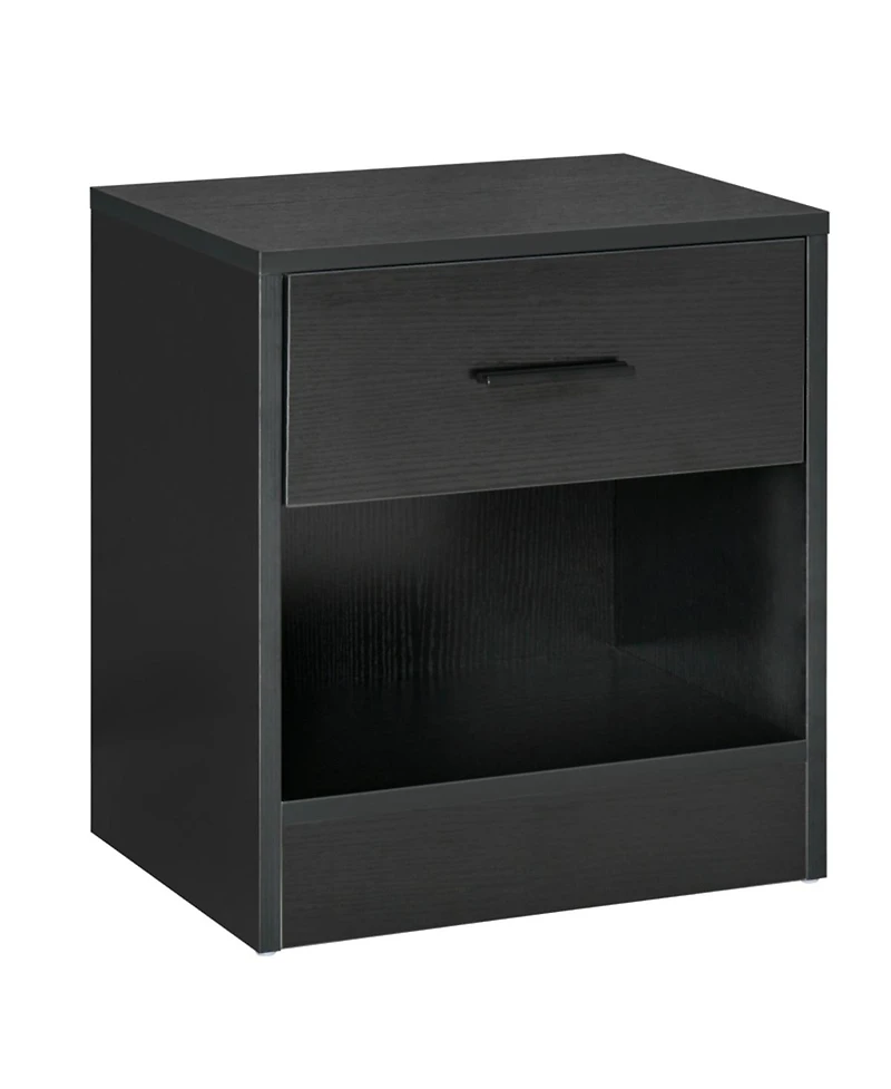 Bedside Table with Open Storage – Stylish Small End for Living Room, Bedroom or Apartment Use