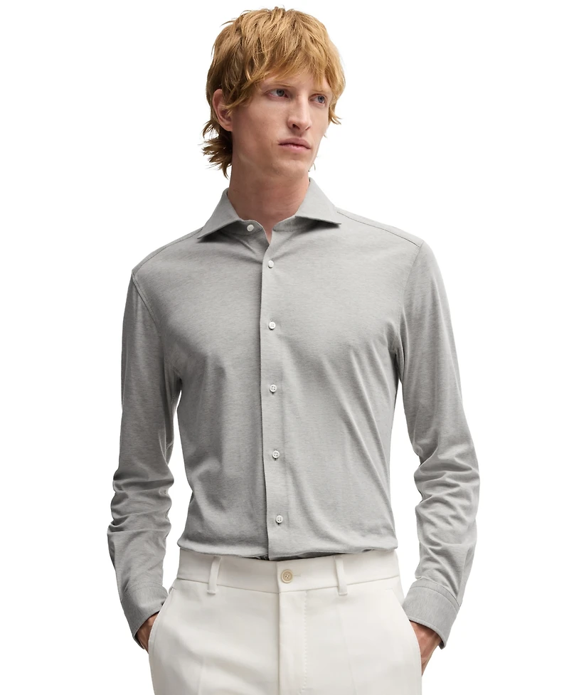 Boss by Hugo Boss Men's Slim-Fit Cotton-Blend Shirt