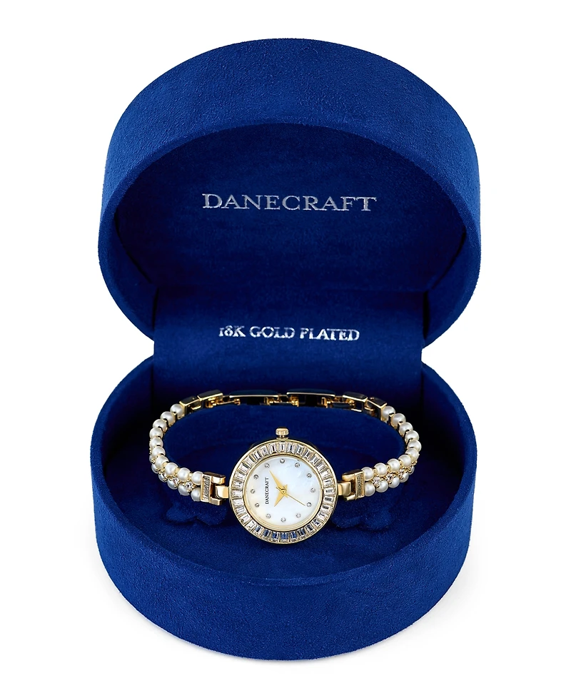 Danecraft Women's 18K Fine Gold Plated Analog Watch