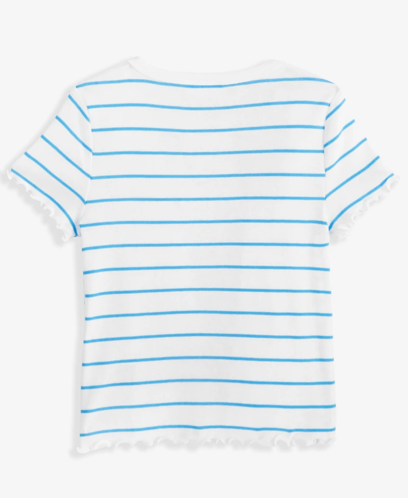 Epic Threads Little & Big Girls Cherry Stripe Rhinestone Baby Tee, Exclusively at Macy's