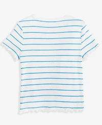 Epic Threads Little & Big Girls Cherry Stripe Rhinestone Baby Tee, Exclusively at Macy's