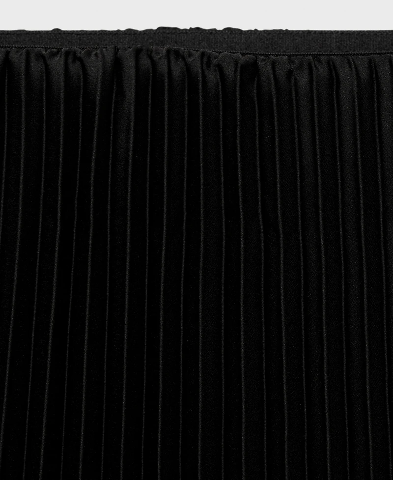 Mango Women's Straight Pleated Skirt