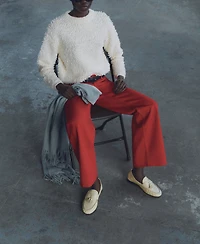 Mango Women's Round Neck Boucle Sweater