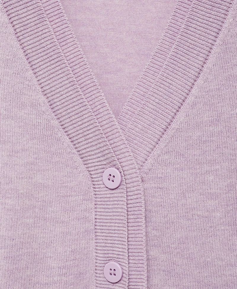 Mango Women's V-Neck Knitted Cardigan
