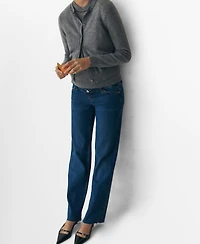 Mango Women's Maternity Wide Leg Jeans