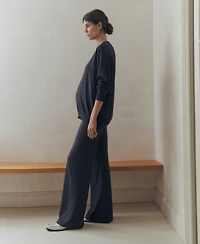 Mango Women's Knitted Wide Leg Pants