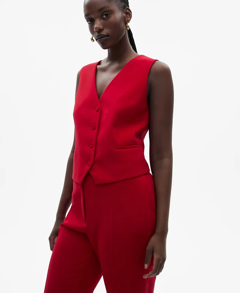Mango Women's Buttons Detail Suit Vest