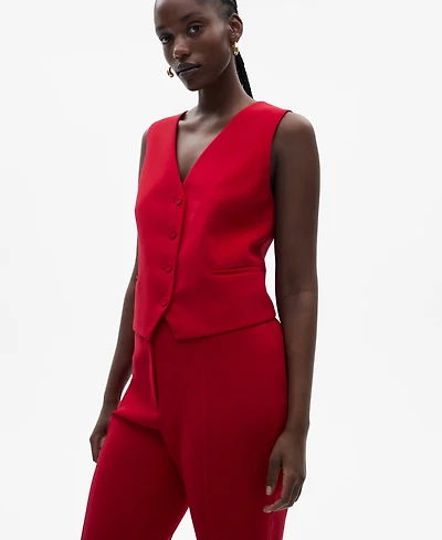 Mango Women's Buttons Detail Suit Vest