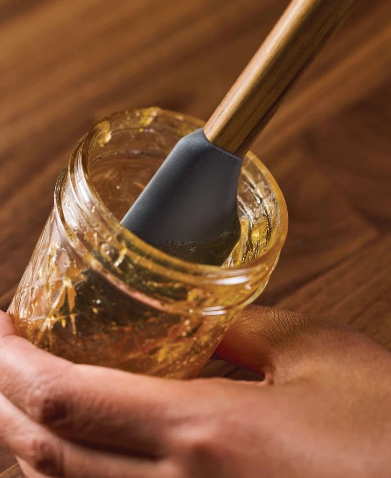 Anolon 3-Piece Silicone Teak Handled Spatula Set