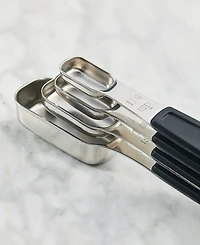 Anolon SureGrip Magnetic Stainless Steel Measuring Spoon Set