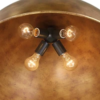 Possini Euro Design Julian 24" Rustic Pendant Ceiling Light Fixture Dining Room Over Table Dome 4-Light Brown Bronze Finish