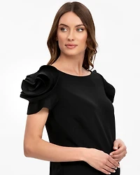 Pietro Brunelli Maternity Flower Detail Fitted Sheath Capri Dress