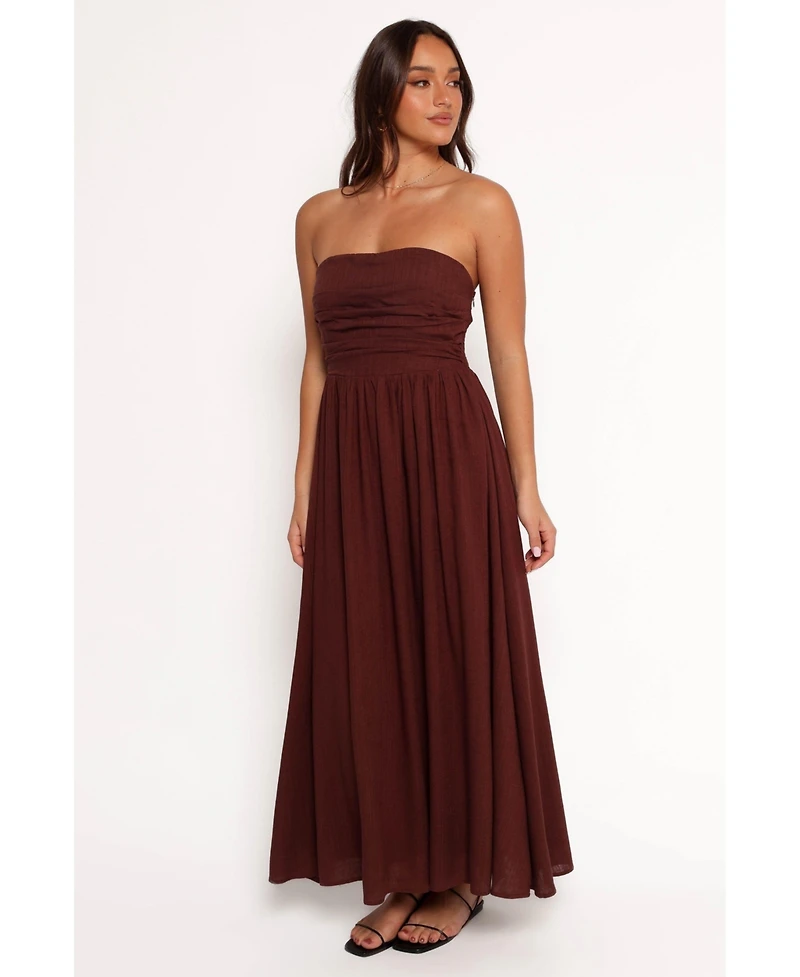 Petal and Pup Women's Kayt Strapless Dress - Butter Yellow