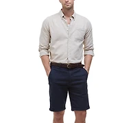 Barbour Men's Nelson Linen Tailored-Fit Solid Button-Down Shirt
