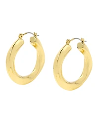 Steve Madden Woven Twist Medium Hoop Earrings
