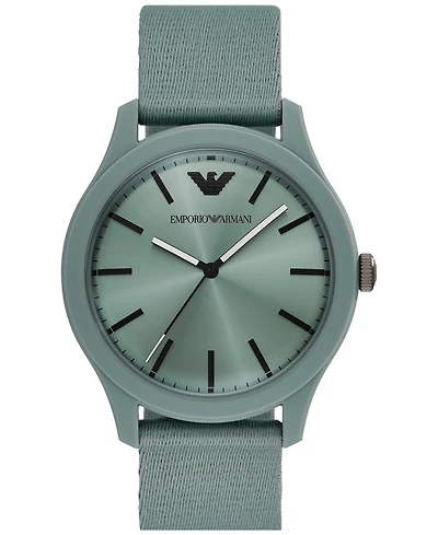 Emporio Armani Men's Green Tide Ocean Material Strap Watch 45mm