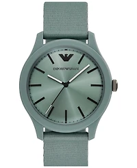 Emporio Armani Men's Green Tide Ocean Material Strap Watch 45mm