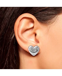 Juicy Couture Heart Stud Earrings with Iconic Logo