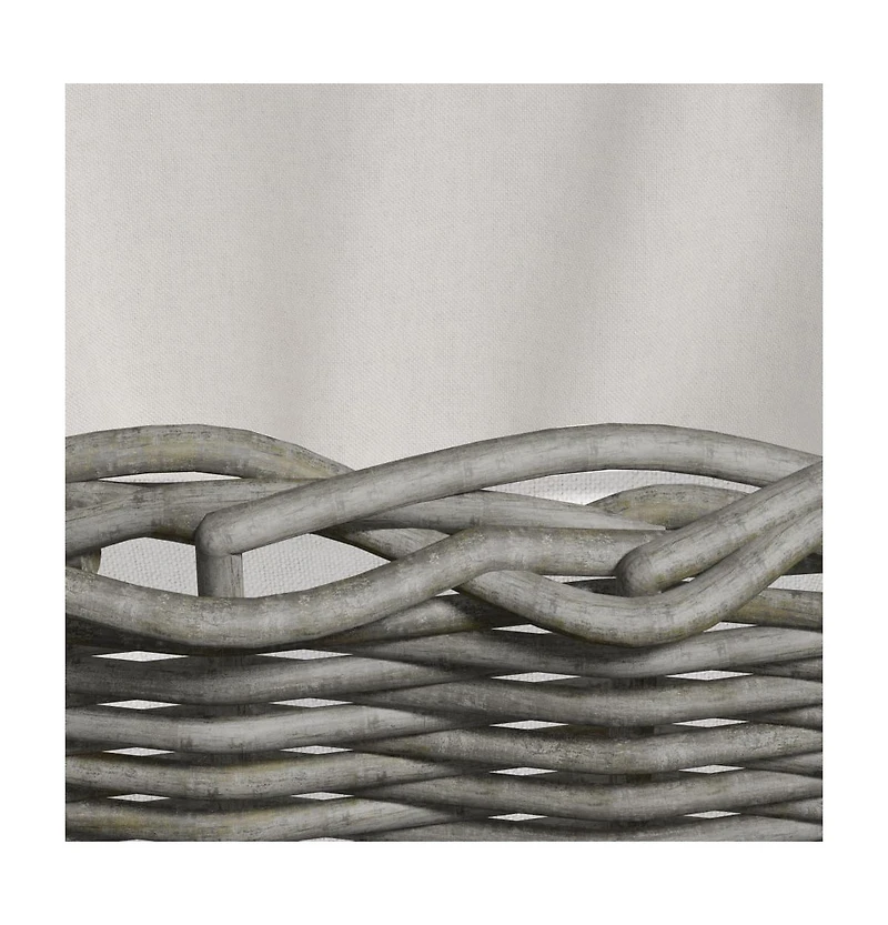 Firewood Basket with Carrying Handles 23.6"x15.7"x11" Gray Willow