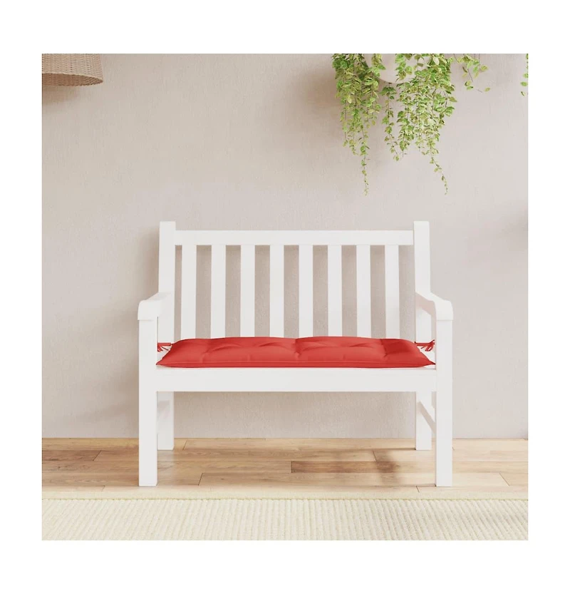Garden Bench Cushion Red 43.3"x19.7"x2.8" Oxford Fabric