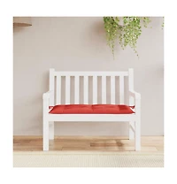 Garden Bench Cushion Red 43.3"x19.7"x2.8" Oxford Fabric