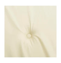 Garden Chair Cushions 6 pcs Cream 15.7"x15.7"x1.6" Oxford Fabric