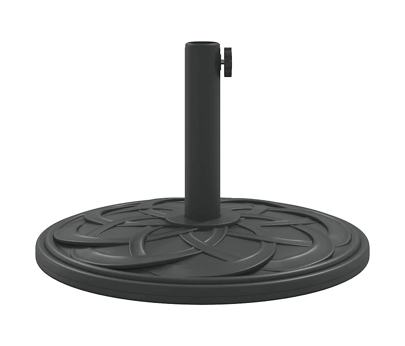 vidaXL Parasol Base Black Polyethylene, concrete, and iron Medium