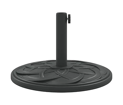 vidaXL Parasol Base Black Polyethylene, concrete, and iron Medium