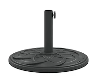 vidaXL Parasol Base Black Polyethylene, concrete, and iron Medium