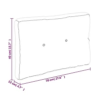 vidaXL Pallet Cushions 5 pcs Fabric