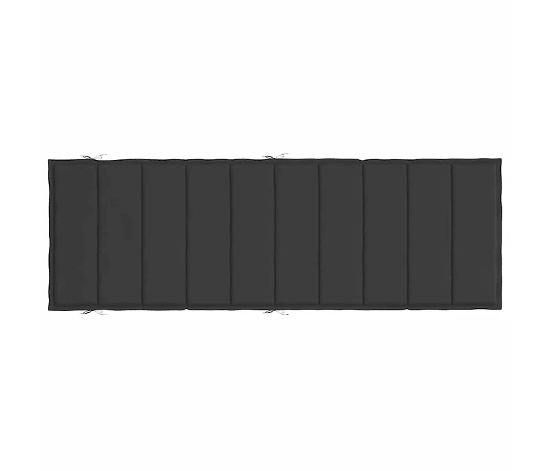 vidaXL Sun Lounger Cushion Black 73.2"x22.8"x1.2" Oxford Fabric