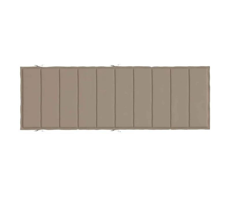 vidaXL Sun Lounger Cushion Taupe 73.2"x22.8"x1.6" Oxford Fabric