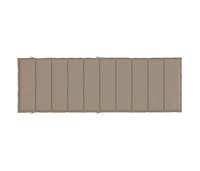 vidaXL Sun Lounger Cushion Taupe 73.2"x22.8"x1.6" Oxford Fabric