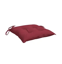vidaXL Chair Cushions 4 pcs Wine Red 15.7"x15.7"x2.8" Oxford Fabric