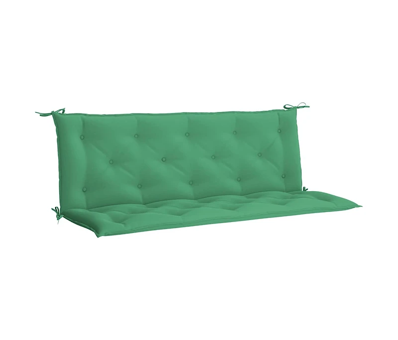Garden Bench Cushion Green 59.1"x(19.7"+19.7")x2.8" Oxford Fabric