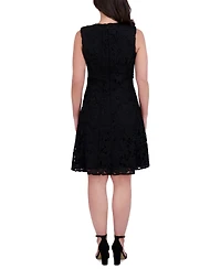 kensie Women's Guipure Lace Cutout Dress