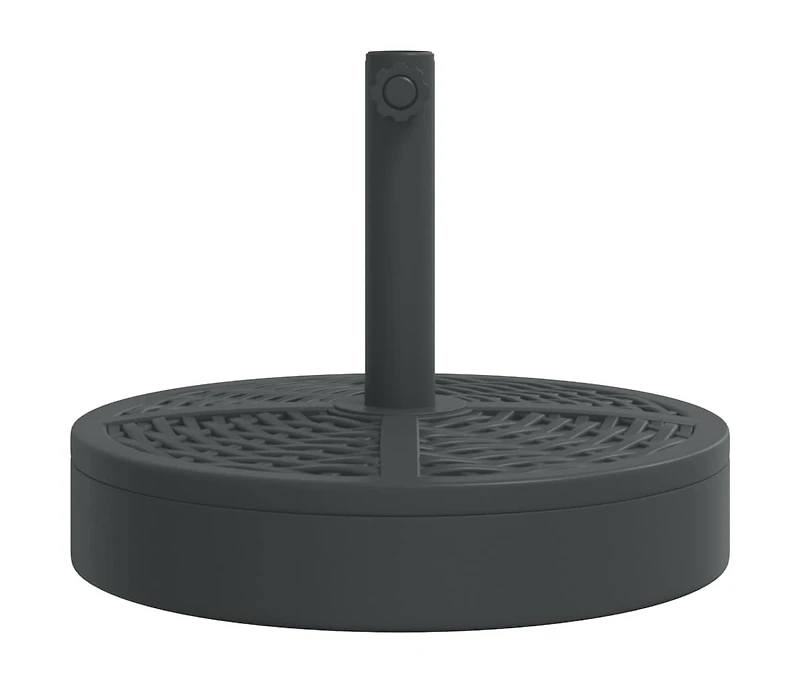 vidaXL Parasol Base Black Pe (Polyethylene), Concrete, Iron 55.1 lbs