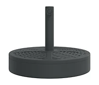 vidaXL Parasol Base Black Pe (Polyethylene), Concrete, Iron 55.1 lbs