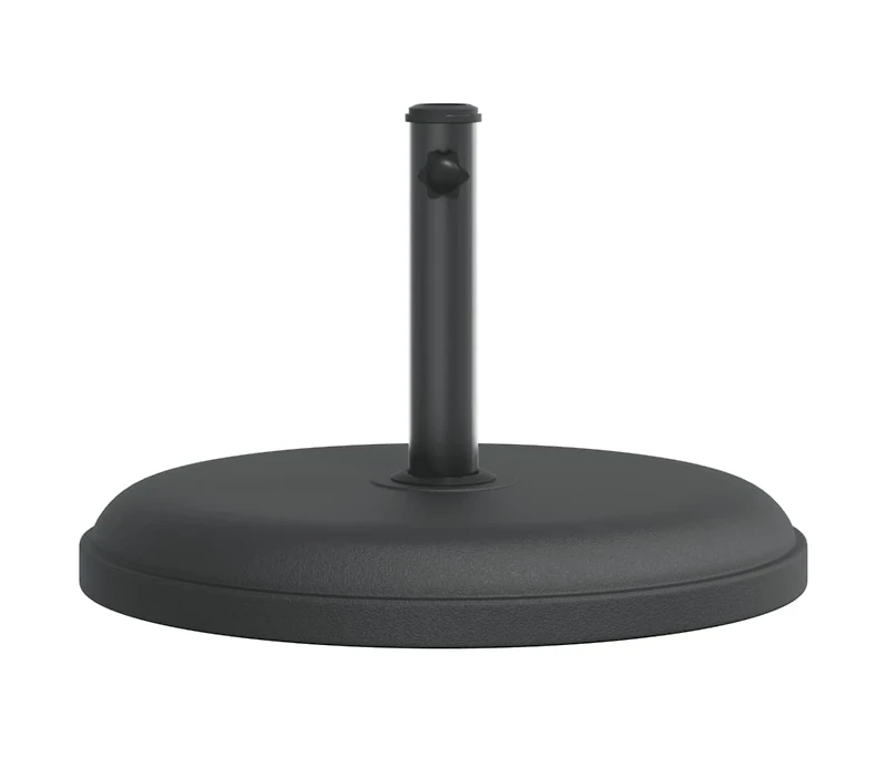 vidaXL Parasol Base Black Plastic and concrete base, iron tube Universal