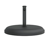 vidaXL Parasol Base Black Plastic and concrete base, iron tube Universal