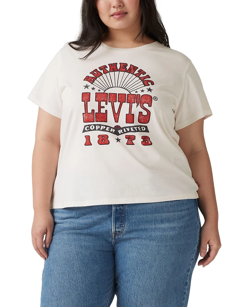 Levi's Plus Perfect Cotton Logo Short-Sleeve T-Shirt