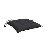 vidaXL Chair Cushions 6 pcs Black 19.7"x19.7"x2.8" Oxford Fabric