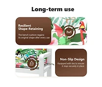 Garden Bench Cushions 2pcs Multicolor 47.2"x19.7"x2.8" Fabric