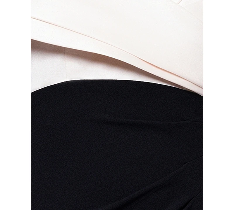 Betsy & Adam Petite Off-The-Shoulder Sweetheart-Neckline Gown