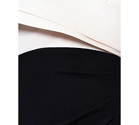 Betsy & Adam Petite Off-The-Shoulder Sweetheart-Neckline Gown