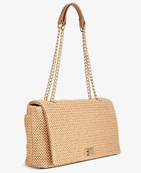 I.n.c. International Concepts Ajae Flap Straw Crossbody, Exclusively at Macy's