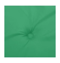 vidaXL Garden Highback Chair Cushions 6 pcs Green 47.2"x19.7"x1.2" Fabric