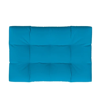 vidaXL Pallet Cushion Blue 47.2"x31.5"x4.7" Fabric